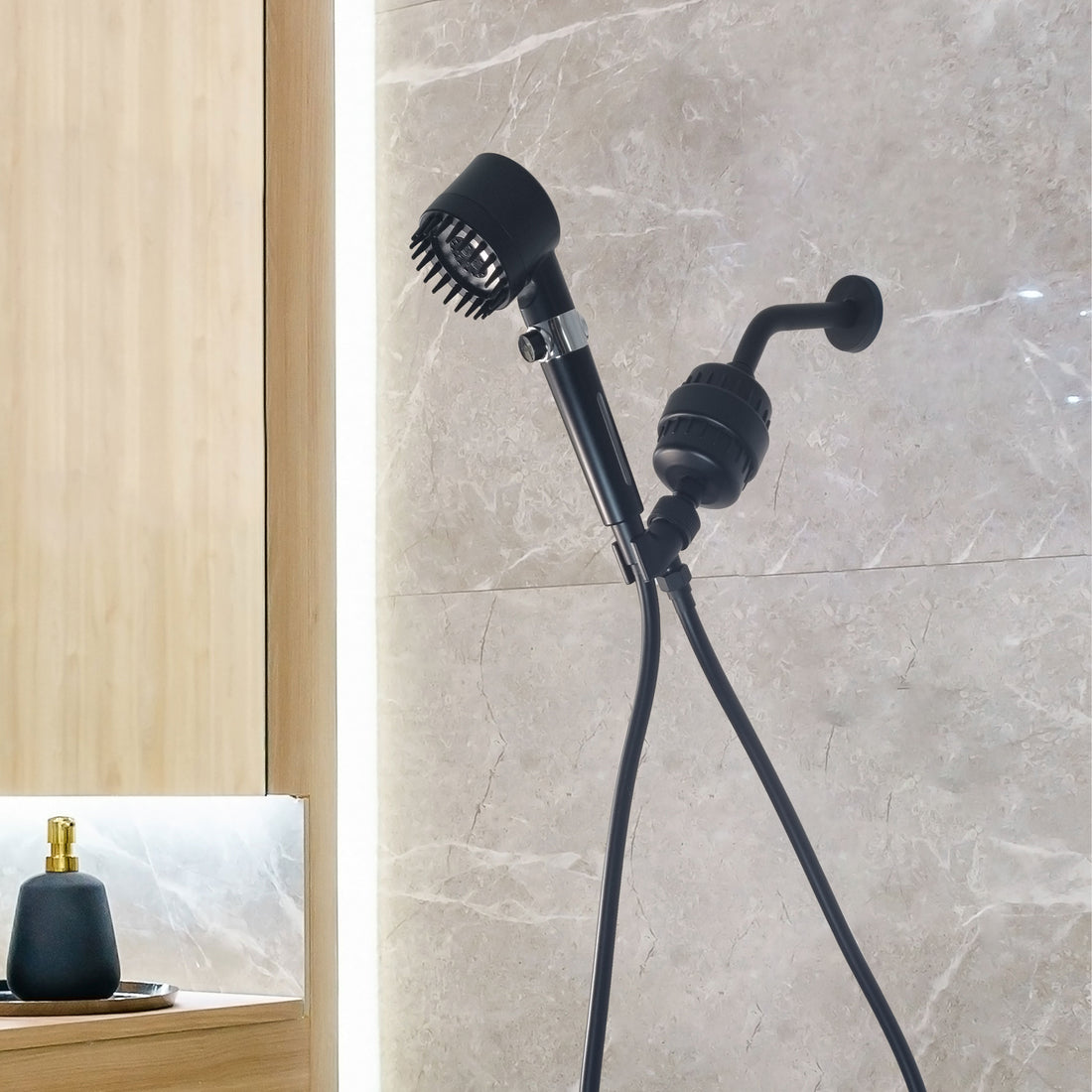 Ultimativer Duschmassage-Duschkopf, komplettes Duschset