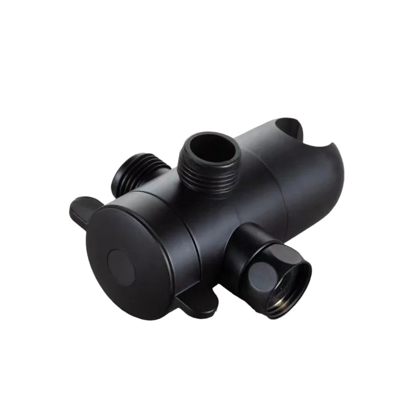 3-Wege-Brauseumsteller – Schwarz