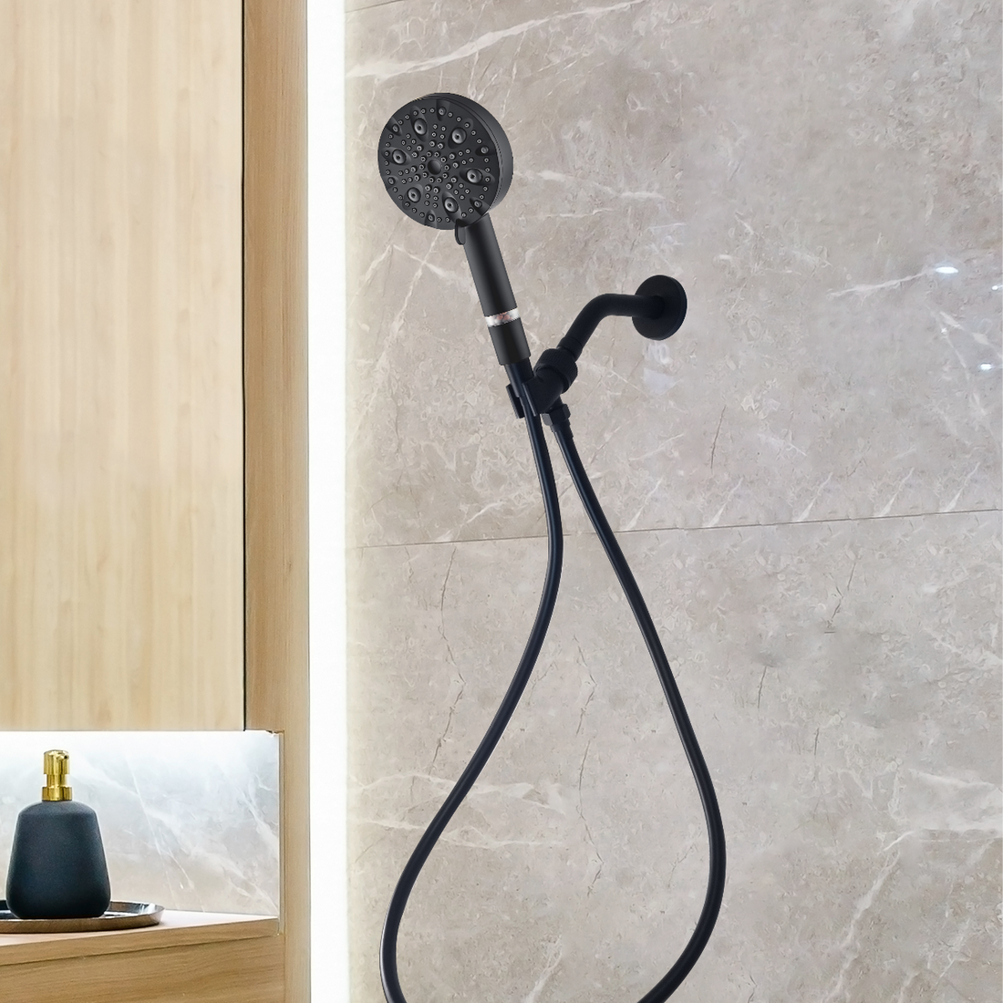 Luxe 9-Modus-Duschkopf-Duschset