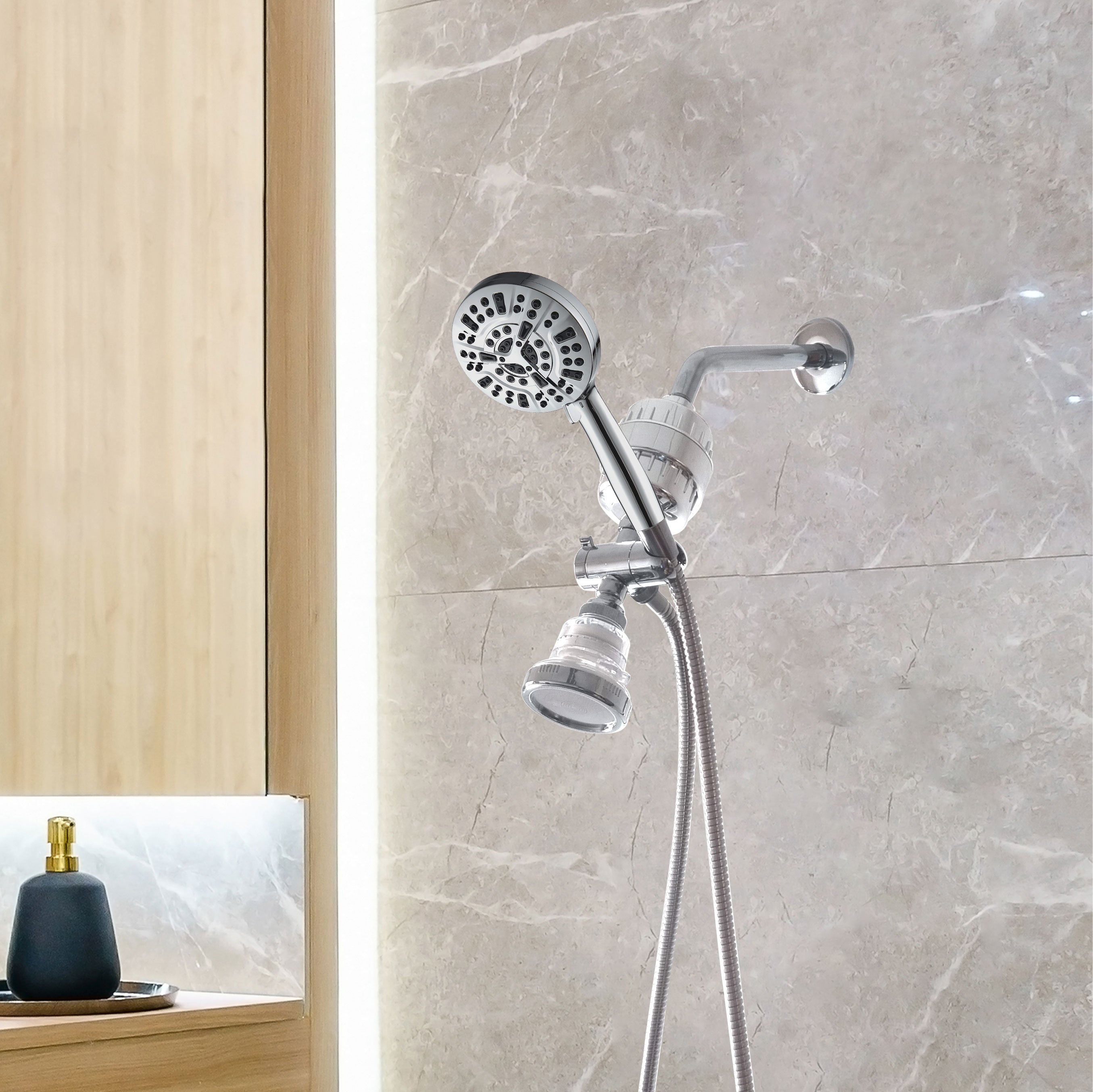 Mineralstream Luxe 10 Modus Hochdruck Duschkopf (gefiltert)