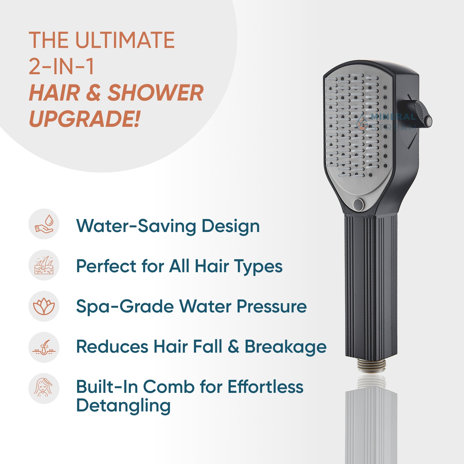 Detangler Chrome Dual Duschsystem