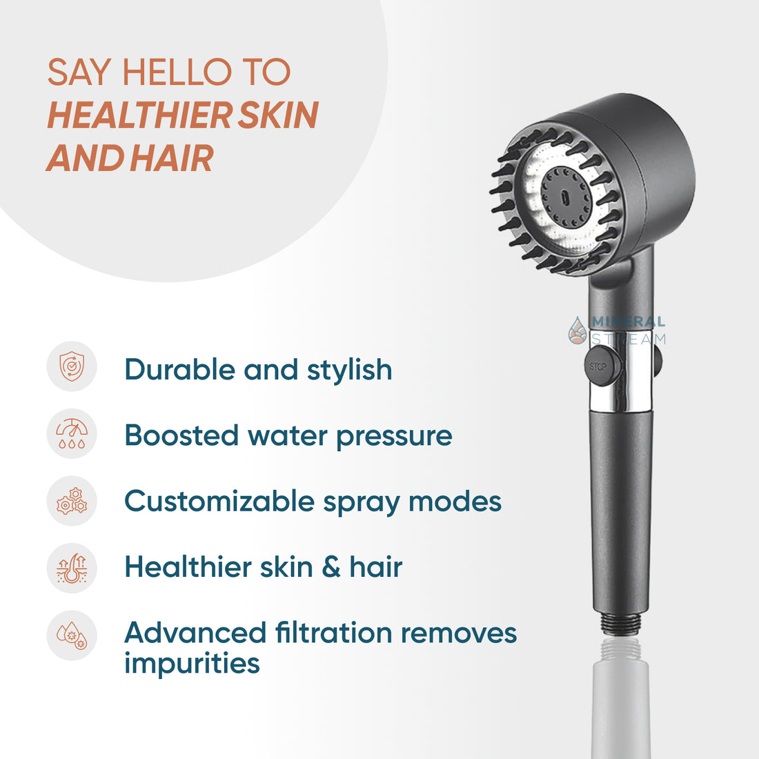 Ultimate Massage Duschkopf – Dusch-Komplettset