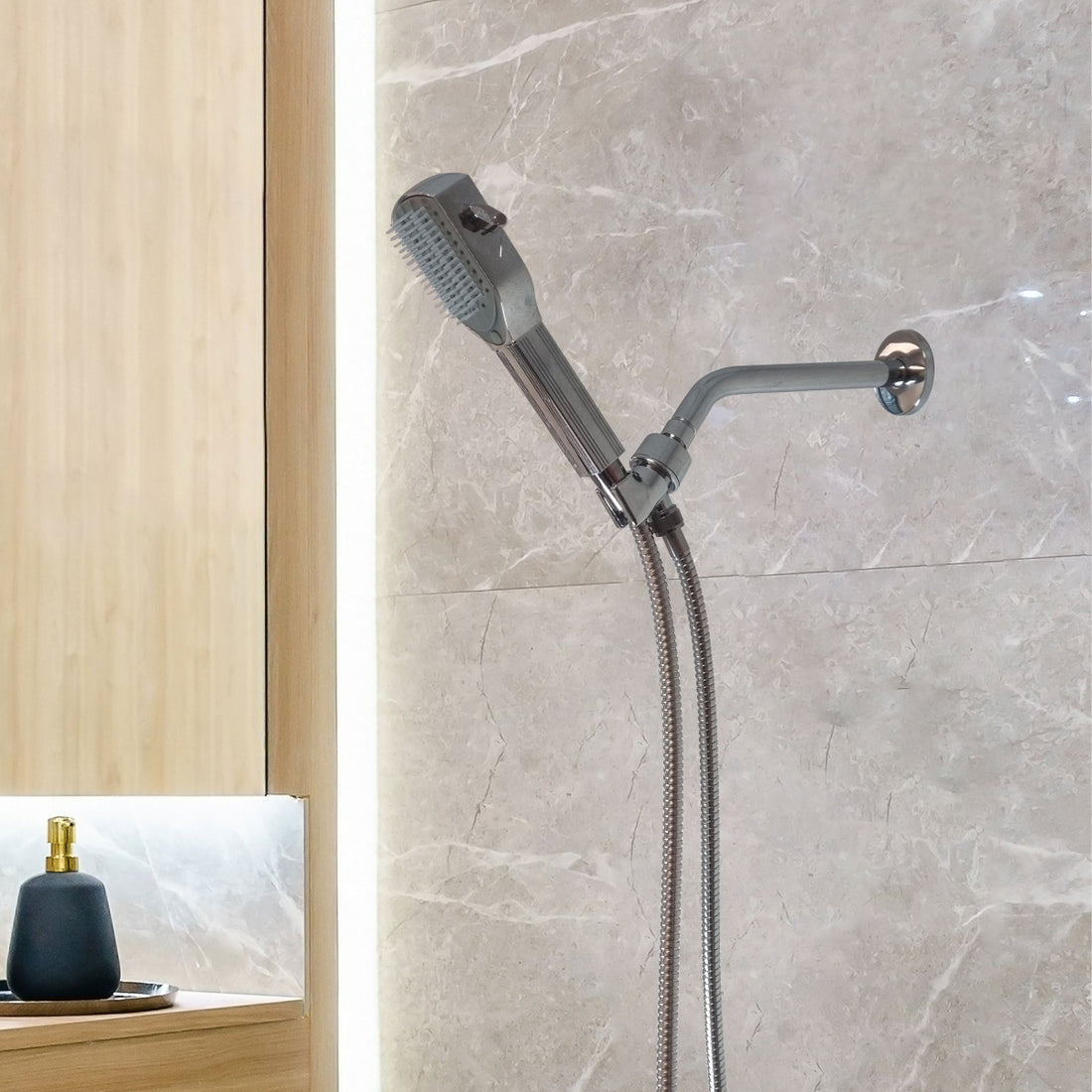 Detangler-Kamm-Duschkopf-Dusch-Essentials-Set