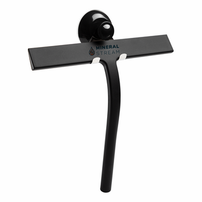 MineralStream Shower Squeegee with silicone blade and ergonomic handle