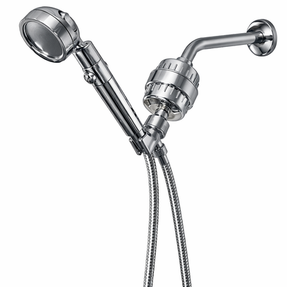 MineralStream Duo Shower Head Showerhead Complete Shower Kit