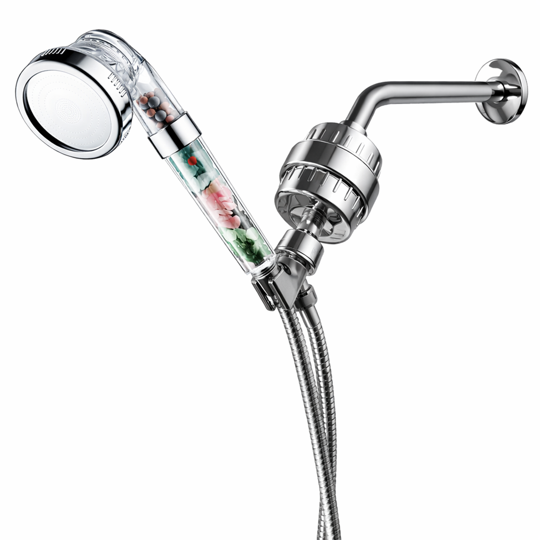 Komplettes Duschset mit Chakra-Duschkopf