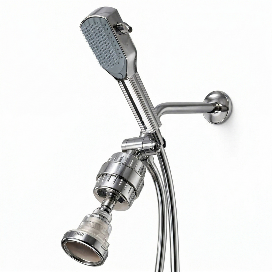 Detangler Chrome Dual Duschkopf System