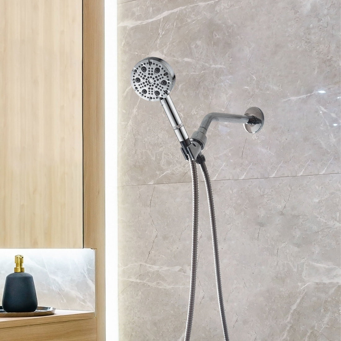 Luxe 9-Modus-Duschkopf-Duschset