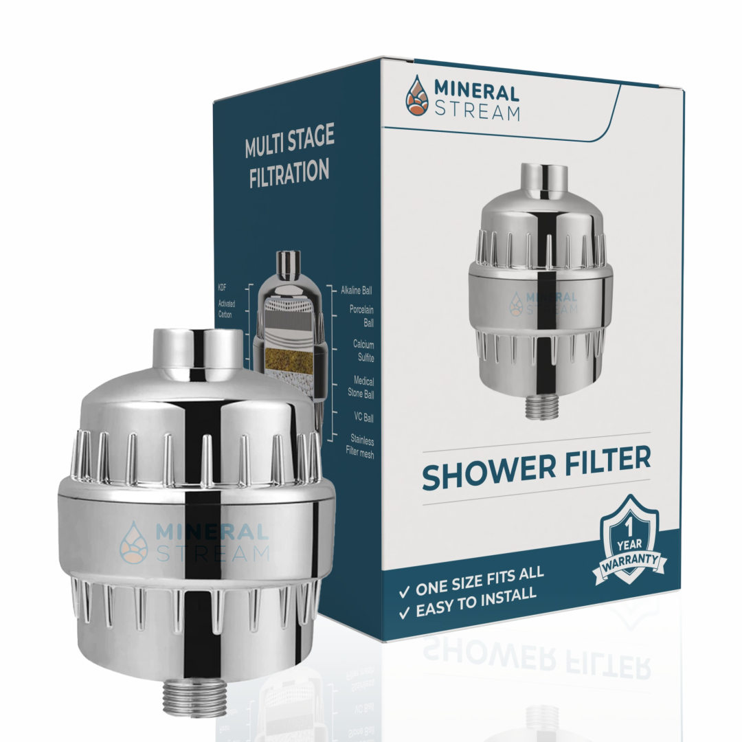 Duschfilter für hartes Wasser